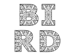 Maybe you would like to learn more about one of these? Bird Word Coloring Page Graphic By Joan Schuman Creative Fabrica