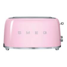 Grille Pain 4 Fentes Smeg Tsf02pkeu Rose Achat Vente Grille Pain Toaster Cdiscount