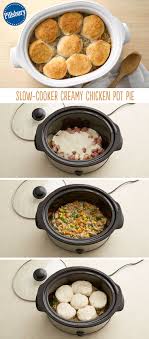 Slow Cooker Creamy Chicken Pot Pie Recipe Slow Cooker Creamy Chicken Recipes Cooker Recipes