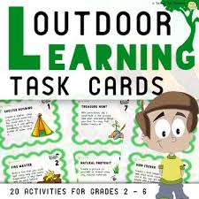 Outdoor Learning Activity Task Cards Outdoor Learning Activities Outdoor Learning Outdoor Classroom Activities