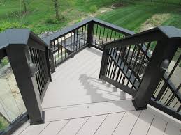 36 high, made to your exact size w/aluminum in top & bottom rails. Black Deck Railing Houzz