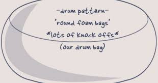 Layouts For Love Sac Knock Off Patterns They Sell The Shells Here But I Could Totally Do This Bean Bag Pattern Sewing Tutorials Drum Patterns