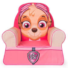 Marshmallow Furniture Comfy Foam Toddler Kid S Chair Armchair For Ages 18 Months Old And Up Paw Patrol Skye Pink Skye Paw Patrol Paw Patrol Room Kids Chairs