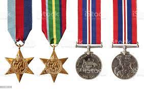 British And Australian War Medals Isolated Stock Photo - Download Image Now  - Medal, War, Australia - Istock
