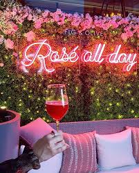 Fig Olive Just Turned One And To Celebrate They Invited Me To Enjoy Delicious Froses At Their Newly Renovated Rose Terrace Wh Fig Olive Houston Restaurants