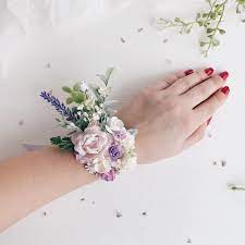 Excited To Share This Item From My Etsy Shop Lavender Flower Wrist Corsage Lilac Flower Weist C Bridesmaid Corsage Lilac Wedding Wedding Flower Arrangements