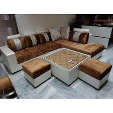 Sand all the wooden surfaces down. Brown L Shape Sofa Set For Home Rs 38000 Set Chauhan Decor Id 16915037873