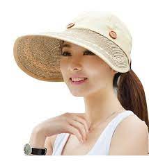 Women S Visor Hat With Big Brim Wheaten Cw125q7ng4f Womens Visor Visor Hats Womens Fashion Shoes