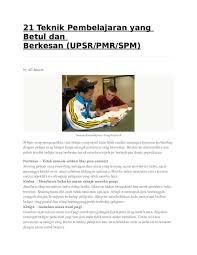 Juga di ketengahkan cadangan pendekatan berkesan strategi belajar berkumpulan di. Doc Teknik Pembelajaran Yang Betul Dan Berkesan Siti Mariam Academia Edu