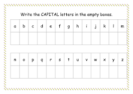 Letters and the alphabet worksheets for preschool and kindergarten. Capital Letter Worksheet Teaching Resources