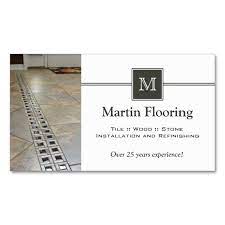 Roofing and construction services business card. Tile Flooring Custom Monogram Business Card Zazzle Com Custom Business Cards Photography Business Cards Template Construction Business Cards