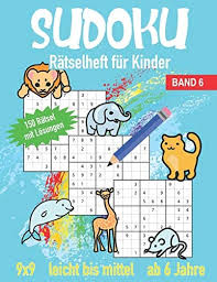 Auch einschulung oder taufgeschenk sind für sechsjährige jungen gefragt. Sudoku Ratselheft Fur Kinder Ab 6 Jahre Leicht Bis Mittel Band 6 150 Ratsel Mit Losungen Im 9x9 Euler Sabine Amazon Sg Books