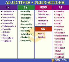Are You Afraid Of Adjective And Preposition Combinations Eslbuzz Learning English Learn English Words Adjectives Prepositions