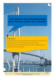 We did not find results for: Doc Modul Persamaan Dan Pertidaksamaan Nilai Mutlak Linear Satu Variabel Shinta Fendika Academia Edu