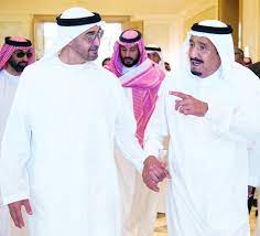 محمد بن سلمان، محمد بن زايد. Ø®Ø§Ø¯Ù… Ø§Ù„Ø­Ø±Ù…ÙŠÙ† ÙˆÙ…Ø­Ù…Ø¯ Ø¨Ù† Ø²Ø§ÙŠØ¯ ÙŠØ³ØªØ¹Ø±Ø¶Ø§Ù† Ø§Ù„Ø¹Ù„Ø§Ù‚Ø§Øª Ø§Ù„Ø£Ø®ÙˆÙŠØ© ÙˆÙŠØ¨Ø­Ø«Ø§Ù† Ø£Ø­Ø¯Ø§Ø« Ø§Ù„Ù…Ù†Ø·Ù‚Ø© Ø¹Ø¨Ø± Ø§Ù„Ø¥Ù…Ø§Ø±Ø§Øª Ø£Ø®Ø¨Ø§Ø± ÙˆØªÙ‚Ø§Ø±ÙŠØ± Ø§Ù„Ø¨ÙŠØ§Ù†