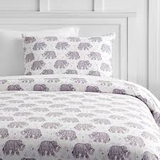 Winter Elephant Flannel Duvet Cover Pottery Barn Teen