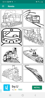 Selain kereta, dalam aplikasi mewarnai gambar kereta ini terdapat beberapa gambar kendaraan jenis lain yang diharapkan membuat anak tidak bosan untuk terus mengasah kreatifitas dan daya. Mewarnai Gambar Kereta For Android Apk Download