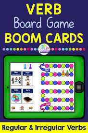 As speech pathologists we are the queens and kings of adapting materials to fit the needs of our student's speech and language goals. Verb Boom Cards For Speech Therapy Distance Learning 50 Off Now Speech Therapy Games Speech Therapy Activities Speech Therapy