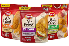 Place the breaded chicken pieces in the basket of the air fryer and spray the pieces with the spray olive oil until they're coated. Tyson Unveils Air Fried Chicken Line 2019 10 25 Meat Poultry