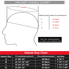 Helmet Size Chart Football