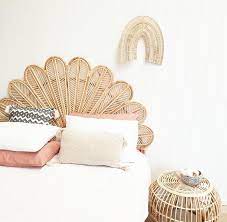 pin by eduarda moura on decoracao quarto jovem in 2021 rattan rattan headboard bed head