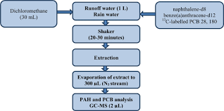 Flow Chart Of The Procedure For Preparing Runoff Water And