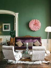Grey aubergine living room home design. Eye For Design Decorating With The Purple Green Combination