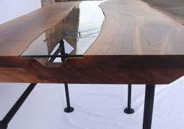 These beautiful tables feature a center glass section that flows along the live edge, giving the glass the look of a flowing river. Ø¨ÙÙØ· Ø¹Ø¸ÙÙ ØªØ¯ÙÙ ÙØ¹ØªØ¯Ù Wood Table With Glass River Psidiagnosticins Com