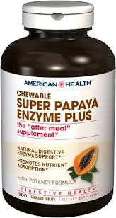American Health Super Papaya Enzyme Plus Chewable 360 Chewable Tablets Vitacost