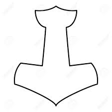 For example, we can see triquetra symbol on mjolnir. Thor S Hammer Mjolnir Icon Black Color Vector Illustration Flat Royalty Free Cliparts Vectors And Stock Illustration Image 126558309