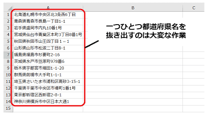 Excel 住所から県名だけ 苗字と名前を分割 など 文字列の一部だけを抜き出したい時に使える関数 まいにちdoda はたらくヒントをお届け