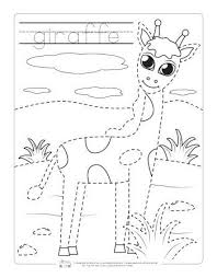 Safari And Jungle Animals Tracing Worksheets Itsybitsyfun Com Animal Art Projects Zoo Coloring Pages Coloring Pages