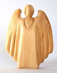 Angel Of Quiet Peace And Calmness Wooden Angel Angel Statue Etsy Wooden Angel Wood Carving Patterns Wooden Box Diy