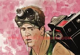 Original GHOSTBUSTERS "ugly Little Spud" Art Print Poster Stay Puft  Marshmallow Man