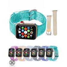 Wide variety of colors & styles. Luxtrada Luxtrada Compatible For Apple Watch 38mm 40mm Replacement Bands Women Glitter Iwatch Series6 5 4 3 2 1 Apple Watch Se Silicone Strap Green Walmart Com Walmart Com