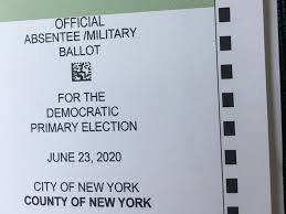 Voters will bubble in their choices on paper ballots and feed them into an optical scanner to be counted. Surging Absentee Ballot Demand Across New York Causes Delays Plus Early Voting Begins Gothamist