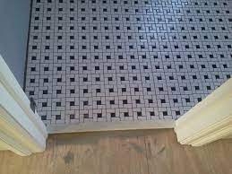 Tile Jobs Pinwheel Bathroom Floor Patterned Floor Tiles Black And White Tiles Bathroom Vintage Bathroom Tile