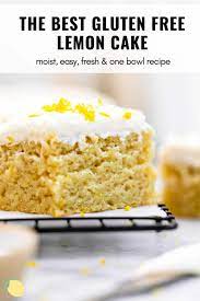 Best Ever Gluten Free Lemon Cake Eat With Clarity Recipe Gluten Free Lemon Cake Desserts Gluten Free Lemon