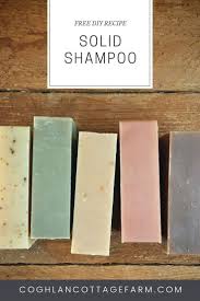 Free Solid Shampoo Bar Recipe Learn To Make Solid Shampoo At Home With This All Natural Recipe From Shampoo Bar Recipe Solid Shampoo Bar Palm Oil Free Products