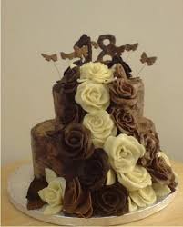 Torta Con Rose Di Cioccolato Plastico Rose Di Cioccolato Torte Cioccolato