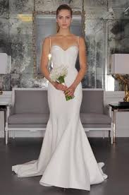 Silk Crepe Wedding Gown With Corset Bodice And Fluted Skirt Romona Keveza Wedding Dresses Wedding Dresses Corset Bridal Wedding Dresses