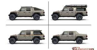 Jeep camper becomes the ultimate rock crawling adventure vehicle. Jeep Gladiator Toppers Covers Caps Racks Shells Campers Imagined 2020 Jeep Gladiator Jt News And Forum Jeep Gladiator Jeep Pickup Expedition Vehicle