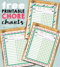 Check out this easy to use dog care chore checklist for toddlers (and older children too!). Free Printable Chore Charts I Should Be Mopping The Floor