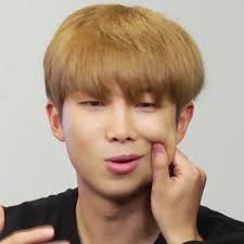 His Cheeks Namjoon Kim Namjoon Bts Rap Monster