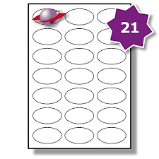 This totally free label template is useful in many methods possibly for personal or. 21 Per Page Sheet 5 Sheets 105 Oval Sticky Labels Label Planet A4 White Blank Plain Matt Self Adhesive Laser Inkjet Buy Online In Bahamas At Bahamas Desertcart Com Productid 48821543