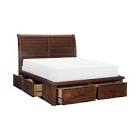 Eden 4-Piece King Storage Bed- Dark Brown Leons