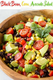 Black Bean Corn Tomato Salad Cilantro Black Bean Corn Avocado Salad Noshtastic Corn Avocado Salad Black Bean Salad Recipe Corn Tomato Salad