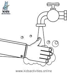 Kid color pages sick day and spreading germs. Free Hand Washing Coloring Pages For Preschoolers Kids Activities Hand Washing Coloring Pages Coloring Pages For Kids
