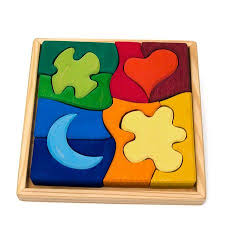 The cdc recommends that parents engage with their toddler and introduce them to puzzles at 12 months to encourage matching and sorting. Wooden Puzzle Shapes Early Puzzles Baby Toddler Thewoodenwagon Wooden Puzzles Wood Toys Diy Wood Puzzles