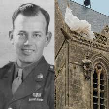 🪂 Remembering Private John Marvin Steele 🪂, On D-Day, June 6, 1944,  Private John Marvin Steele of the 505th Parachute Infantry Regiment, 82nd  Airborne Division, became an icon of courage when his ...